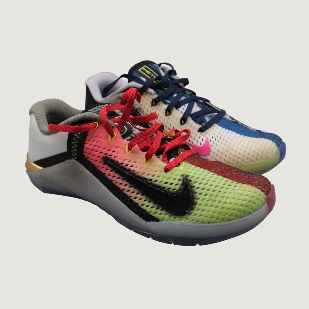 Nike Metcon 5 Premium Women Multicolor Mismatched Training Shoe 9 CK9389-706